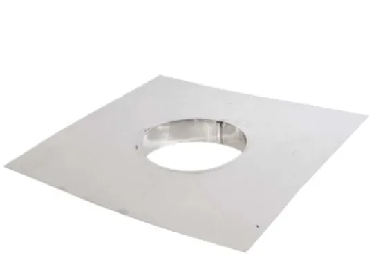 Faber avgass Pipe dekkplate, ø150/100mm, 400x400mm, ø168mm (til eksisterende pipe)