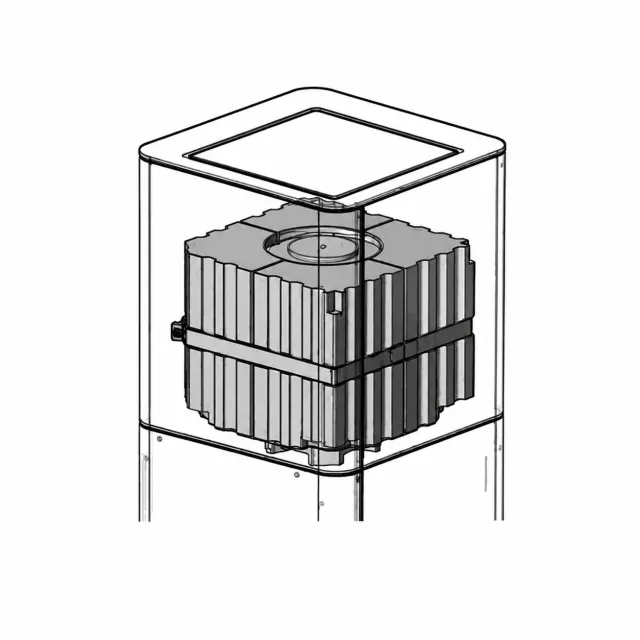 PowerStone 53 kg til høy topp for YoU Steel/Pedestal/Colorado White High/Porto