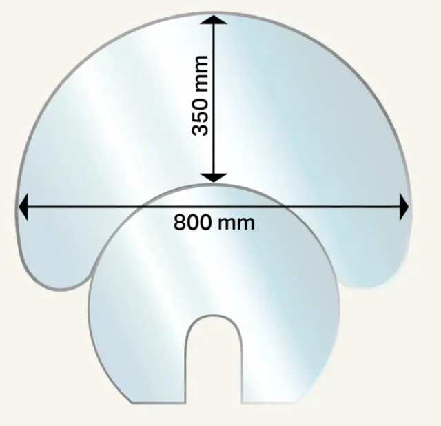 Aduro Gulvplate klart glass
